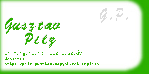 gusztav pilz business card
