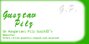 gusztav pilz business card